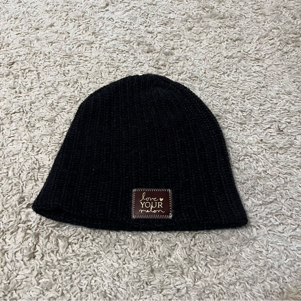 love your melon dark grey beanie hat